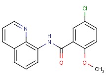 5-chloro-2-methoxy-N-8-quinolinylbenzamide