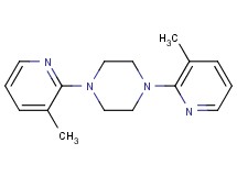 1,4-bis(3-methyl-2-pyridinyl)piperazine