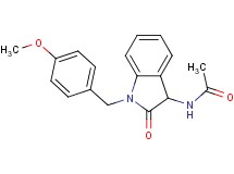 N-[1-(4-methoxybenzyl)-2-oxo-2,3-dihydro-1H-indol-3-yl]acetamide