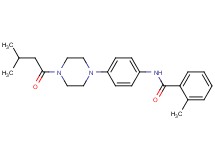 2-methyl-N-{4-[4-(3-methylbutanoyl)-1-piperazinyl]phenyl}benzamide