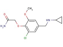 2-{2-chloro-4-[(cyclopropylamino)methyl]-6-methoxyphenoxy}acetamide hydrochloride