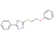 3-[(2-phenoxyethyl)thio]-5-phenyl-4H-1,2,4-triazole