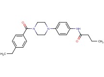 N-{4-[4-(4-ethylbenzoyl)-1-piperazinyl]phenyl}butanamide