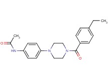 N-{4-[4-(4-ethylbenzoyl)-1-piperazinyl]phenyl}acetamide