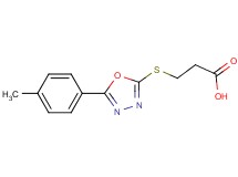 3-{[5-(4-methylphenyl)-1,3,4-oxadiazol-2-yl]thio}propanoic acid