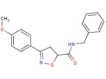 N-benzyl-3-(4-methoxyphenyl)-4,5-dihydro-5-isoxazolecarboxamide