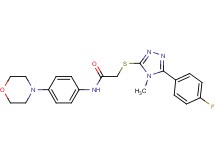 2-{[5-(4-fluorophenyl)-4-methyl-4H-1,2,4-triazol-3-yl]thio}-N-[4-(4-morpholinyl)phenyl]acetamide