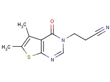 3-(5,6-dimethyl-4-oxothieno[2,3-d]pyrimidin-3(4H)-yl)propanenitrile