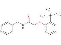 2-(2-tert-butylphenoxy)-N-(4-pyridinylmethyl)acetamide