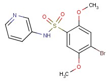4-bromo-2,5-dimethoxy-N-3-pyridinylbenzenesulfonamide