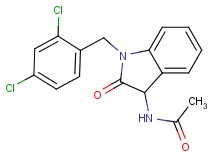 N-[1-(2,4-dichlorobenzyl)-2-oxo-2,3-dihydro-1H-indol-3-yl]acetamide