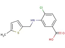 4-chloro-3-{[(5-methyl-2-thienyl)methyl]amino}benzoic acid