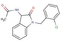 N-[1-(2-chlorobenzyl)-2-oxo-2,3-dihydro-1H-indol-3-yl]acetamide