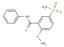 5-(aminosulfonyl)-2-methoxy-N-phenylbenzamide