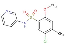 5-chloro-2-methoxy-4-methyl-N-3-pyridinylbenzenesulfonamide