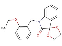 1'-(2-ethoxybenzyl)spiro[1,3-dioxolane-2,3'-indol]-2'(1'H)-one