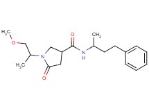 1-(2-methoxy-1-methylethyl)-N-(1-methyl-3-phenylpropyl)-5-oxo-3-pyrrolidinecarboxamide