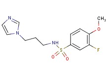 3-fluoro-N-[3-(1H-imidazol-1-yl)propyl]-4-methoxybenzenesulfonamide