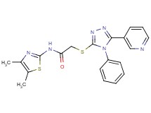 N-(4,5-dimethyl-1,3-thiazol-2-yl)-2-{[4-phenyl-5-(3-pyridinyl)-4H-1,2,4-triazol-3-yl]thio}acetamide