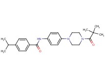 N-{4-[4-(2,2-dimethylpropanoyl)-1-piperazinyl]phenyl}-4-isopropylbenzamide