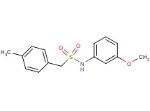 N-(3-methoxyphenyl)-1-(4-methylphenyl)methanesulfonamide