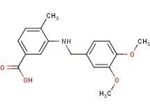 3-[(3,4-dimethoxybenzyl)amino]-4-methylbenzoic acid