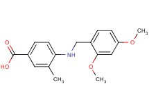 4-[(2,4-dimethoxybenzyl)amino]-3-methylbenzoic acid