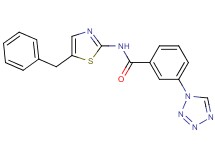 N-(5-benzyl-1,3-thiazol-2-yl)-3-(1H-tetrazol-1-yl)benzamide