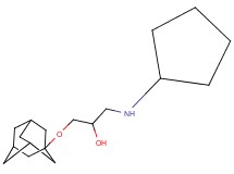 1-(1-adamantyloxy)-3-(cyclopentylamino)-2-propanol hydrochloride