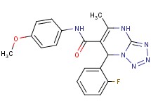 7-(2-fluorophenyl)-N-(4-methoxyphenyl)-5-methyl-4,7-dihydrotetrazolo[1,5-a]pyrimidine-6-carboxamide