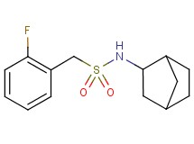 N-bicyclo[2.2.1]hept-2-yl-1-(2-fluorophenyl)methanesulfonamide
