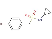 1-(4-bromophenyl)-N-cyclopropylmethanesulfonamide