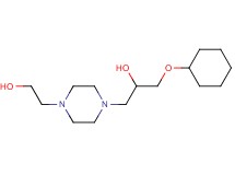 1-(cyclohexyloxy)-3-[4-(2-hydroxyethyl)-1-piperazinyl]-2-propanol dihydrochloride