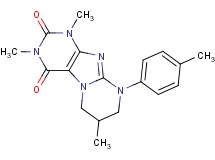 1,3,7-trimethyl-9-(4-methylphenyl)-6,7,8,9-tetrahydropyrimido[2,1-f]purine-2,4(1H,3H)-dione