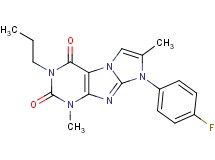 8-(4-fluorophenyl)-1,7-dimethyl-3-propyl-1H-imidazo[2,1-f]purine-2,4(3H,8H)-dione