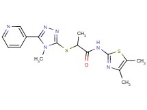 N-(4,5-dimethyl-1,3-thiazol-2-yl)-2-{[4-methyl-5-(3-pyridinyl)-4H-1,2,4-triazol-3-yl]thio}propanamide