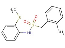 1-(2-methylphenyl)-N-[2-(methylthio)phenyl]methanesulfonamide