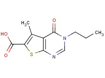 5-methyl-4-oxo-3-propyl-3,4-dihydrothieno[2,3-d]pyrimidine-6-carboxylic acid