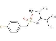 1-(4-fluorophenyl)-N-(1-isopropyl-2-methylpropyl)methanesulfonamide