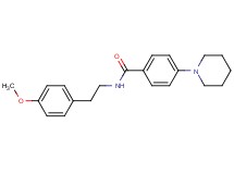 N-[2-(4-methoxyphenyl)ethyl]-4-(1-piperidinyl)benzamide