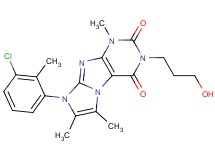 8-(3-chloro-2-methylphenyl)-3-(3-hydroxypropyl)-1,6,7-trimethyl-1H-imidazo[2,1-f]purine-2,4(3H,8H)-dione