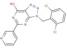 3-(2,6-dichlorobenzyl)-5-(3-pyridinyl)-3H-[1,2,3]triazolo[4,5-d]pyrimidin-7-ol