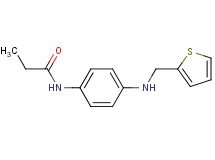 N-{4-[(2-thienylmethyl)amino]phenyl}propanamide