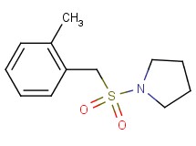 1-[(2-methylbenzyl)sulfonyl]pyrrolidine