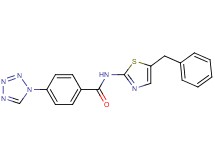 N-(5-benzyl-1,3-thiazol-2-yl)-4-(1H-tetrazol-1-yl)benzamide