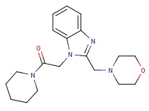 2-(4-morpholinylmethyl)-1-[2-oxo-2-(1-piperidinyl)ethyl]-1H-benzimidazole