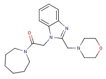 1-[2-(1-azepanyl)-2-oxoethyl]-2-(4-morpholinylmethyl)-1H-benzimidazole