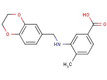 3-[(2,3-dihydro-1,4-benzodioxin-6-ylmethyl)amino]-4-methylbenzoic acid