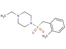 1-ethyl-4-[(2-methylbenzyl)sulfonyl]piperazine