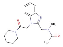 N-methyl-N-({1-[2-oxo-2-(1-piperidinyl)ethyl]-1H-benzimidazol-2-yl}methyl)acetamide